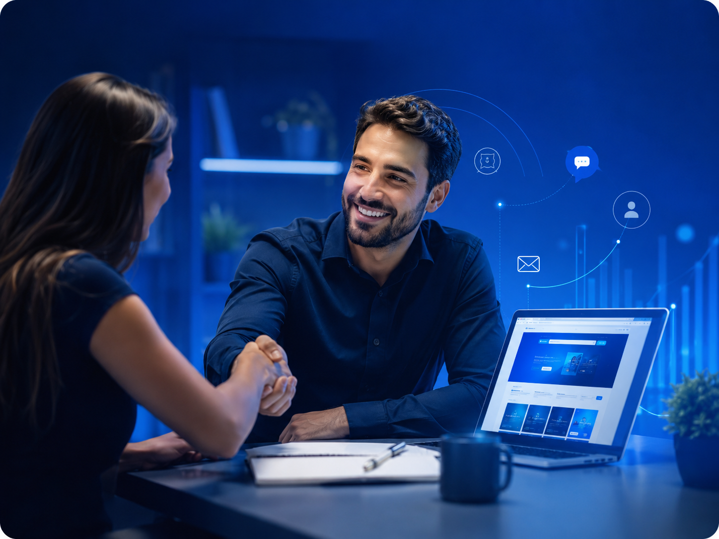 Atendimento e acompanhamento de projetos da Inova Marketing